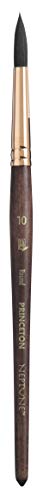 Princeton Artist Brush, Round Neptune, Brushes for Watercolor Series 4750, Synthetic Squirrel, Size 10