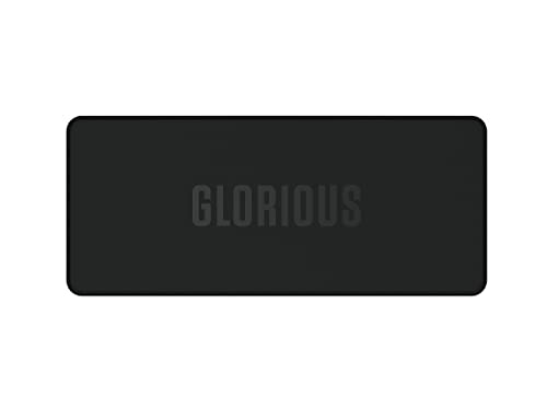 Glorious Sound Dampening Keyboard Mat (13.7 x 5.7 in.) - Compact Keyboard Deskpad - Non-Slip Rubber Base, Washable Cloth Surface, Durable Stitched Edges