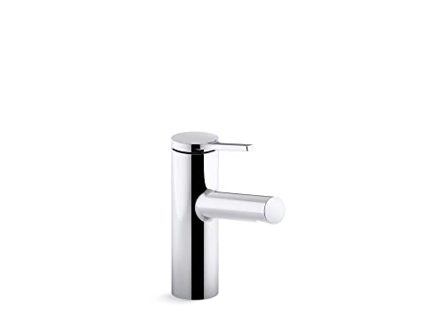KOHLER 99491-4-CP Elate Single-Handle Bathroom Faucet with Pop-Up Drain Assembly, One Hole Bathroom Sink Faucet, 1.2 gpm, Polished Chrome