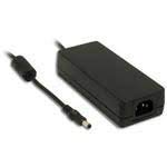 Mean Well GST90A19-P1M Desktop AC Adapter, 90W 19V 4.74A, DC P1M Barrel Plug, 2.5mm I.D. x 5.5mm O.D. x 11mm Center Positive Female, 3 Pole AC Inlet IEC320-C14, Input: 90~264VAC, Level VI