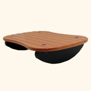 3-inch Rock 'N Stop Footrest - Cherry Top (Haywood Cherry) (3.75'H x 17.5'W x 11.25'D)