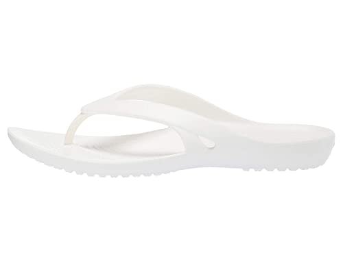 Crocs womens Kadee Ii Flip Flop, White, 7 US