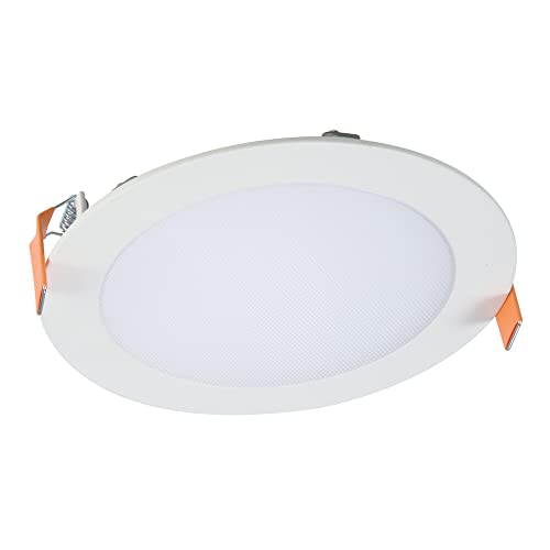 HALO HLB Series 6 in. Selectable White Round New Construction/Remodel Recessed Integrated LED Direct Mount Downlight Kit