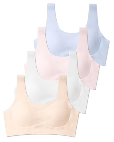 SALIA GIRL Training Bras for Girls 10-16 Sports Seamless Bra Design with Removable Padding Bras