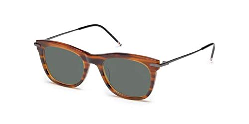 Thom Browne TB-712-B-T-WLT-BLK-52-Z Sunglasses Walnut - Black Iron 52mm
