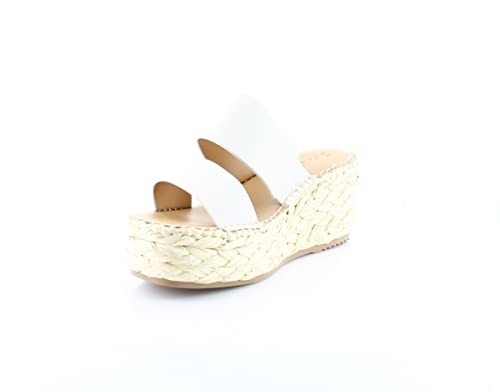 Splendid Women's Wedge Heels, Ivory with Natural Raffia, 7
