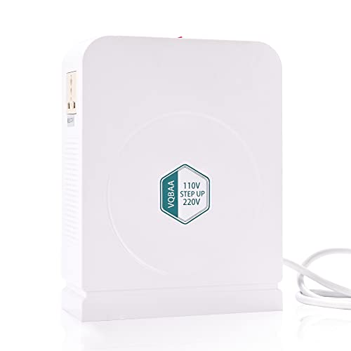 110V to 220V Converter VQBAA Transformer Step Up Power Voltage 2000 Watts Suitable for AC 220V Electrical Equipment-Circuit Breaker Protection
