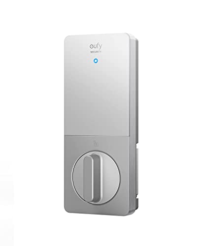 eufy Security Retrofit Smart Lock E130+Wireless Fingerprint Keypad, Fits Your Existing Deadbolt, Fingerprint Smart Lock, Wi-Fi, App Remote Control, IP65 Waterproof