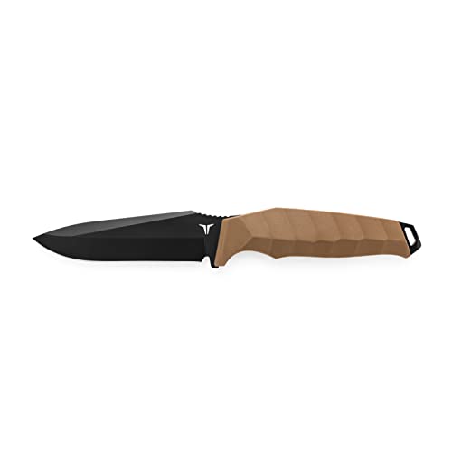TRUE Fixed Blade 4 Inch Task Knife | Fixed Blade Knife with 4' Drop Point Blade, Black
