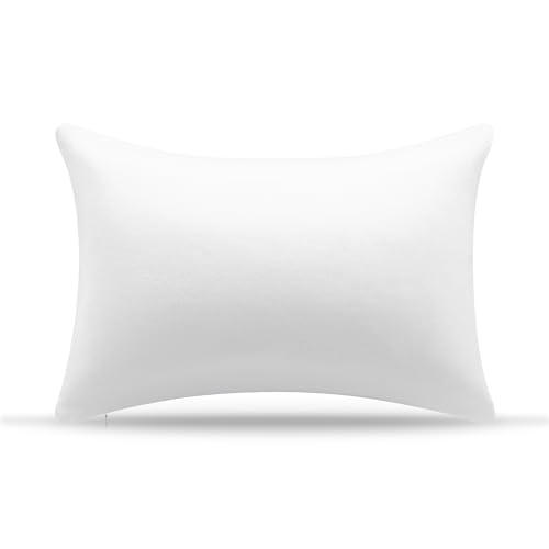 AM AEROMAX 12 × 20 Pillow Insert Memory Foam Lumbar Support Throw Pillow Sham Rectangular for Decorative Cushion Bed Couch Sofa Without Deform After Longtime Use