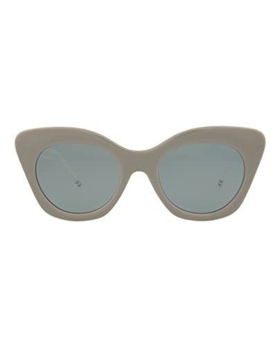 Sunglasses THOM BROWNE TB 508 B-GRY-WHT Grey-White w/ Dark Grey-Silver Flash Mir