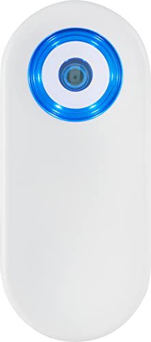 power gear Decoy Security Camera, Battery Operated, Flashing Blue LED Light, Easy to Install, Fake Surveillance, Home Protection, Indoor or Outdoor Security, White, 61867