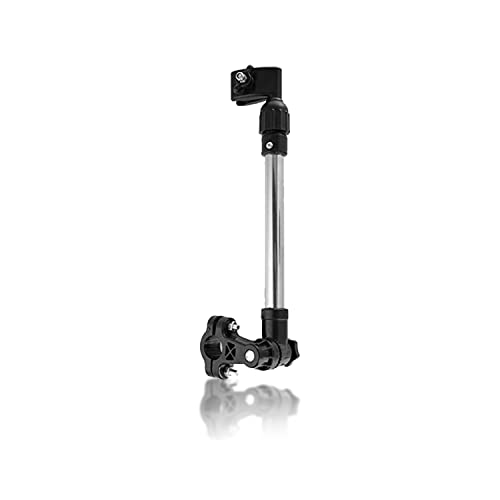 Keenso Bike Umbrella Holder, Stainless Steel Wheelchair Umbrella Stand Retractable Umbrella Stand Universal Umbrella Support Holder for Bicycles Carts Wheelchair Baby Stroller Bicycles And Spare Parts