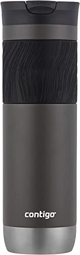 Contigo Byron SnapSeal 2.0 Stainless Steel Insulated Travel Mug - 24 oz - Leakproof SnapSeal Lid, Non-Slip Grip - Great for On the Go to Keep Drinks Hot or Cold - Ideal for Coffee and Tea, Sake