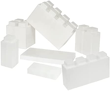 EverBlock Single Color Combo Pack | 50 Block Starter Pack | Giant Building Blocks | Easy to Connect & Reuse | Indoor & Outdoor Use | Build Displays & Structures | Translucent