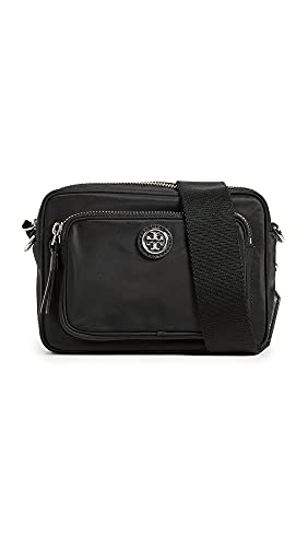 Tory Burch Women's Nylon Mini Crossbody, Black, One Size