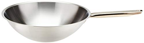 Matfer Bourgeat Tradition Wok, 12-Inch, Gray
