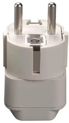 DekCell Grounded Europe Adapter - CE Certified - USA to Europe - Heavy Duty Adapter