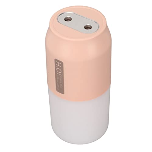 USB Humidifier, 10dB Low Noise Mini Humidifier with Night Light for Office (Pink)