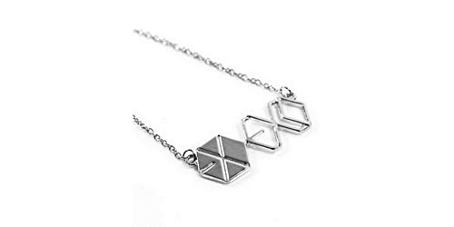Korean Kpop Band EXO (엑소) EXO-M EXO-K Logo Letter Necklace