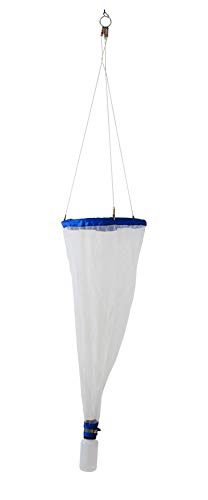 Plankton Net & Collection Vial - 35' Depth, 12' Diameter - Includes Plastic Vial & 2 Collection Bottles - Eisco Labs