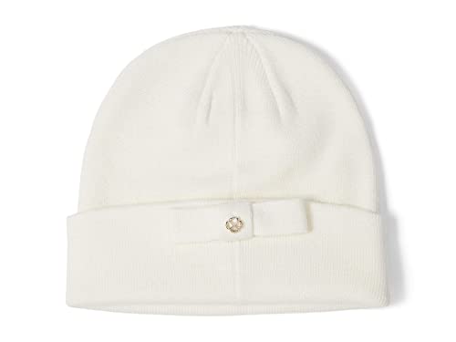 Kate Spade New York Metallic Beanie French Cream One Size