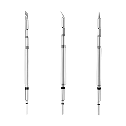 HengTianMei 210 Soldering Iron Tip Set-3pcs K, IS,I,Model.Suitable for SUGON A9 210, and T21 210 Soldering Station, Long Life, and Durability Solder Tips, Perfect for Precision Electronic Repair