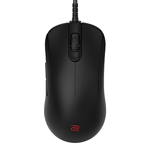 BenQ Zowie ZA11-C Symmetrical Gaming Mouse for Esports |Weight-Reduced | Paracord Cable & 24-Step Scroll Wheel for More Personal Preference| Driverless | Matte Black Coating | Large Size