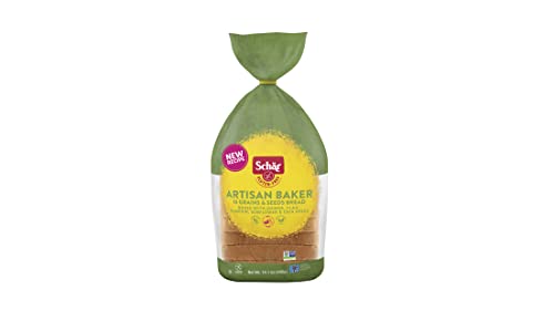 EDUPET Schar New Gluten Free, Artisan Baker 10 Grains & Seeds Bread, 13.6 oz, Pack of 6