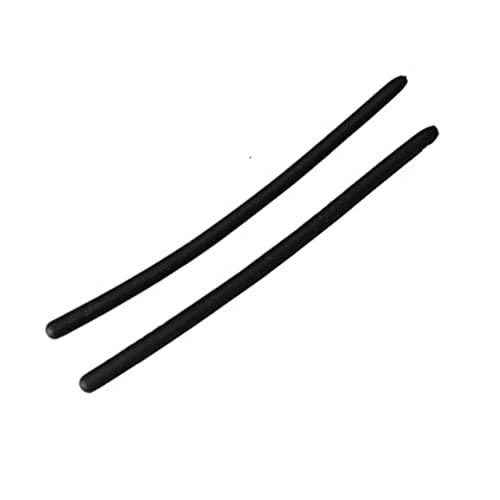 BEHLINE Silicone Replacement Temple Tips Sleeves Ear Cover fit for Eyeglasses Sunglasses Air Spirit Titaniums Frames,Glasses Earsocks (Black)