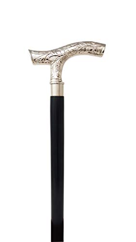 Brass Nautical - Brass Handle Wood Walking Stick Cane Strong Sturdy Beautiful Wooden Wood Cane Metal