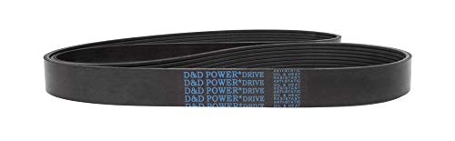 D&D PowerDrive 8K780 AC DELCO Replacement Belt, Rubber, 78.75' Length, 8 Band