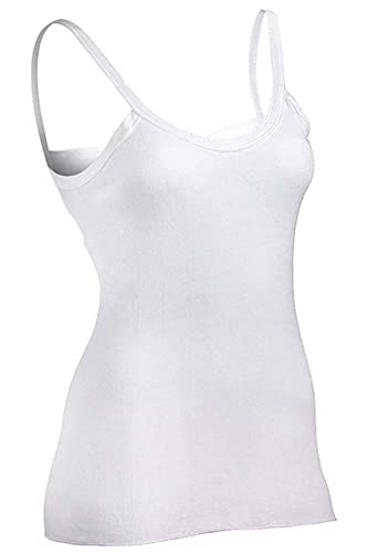 Indera Snuggie Thin Strap Ribbed Tank Tops for Women (3 Pack)