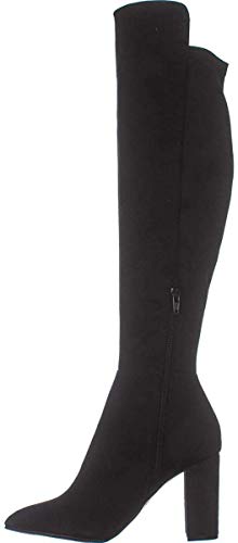ZIGI SOHO Womens Siyah Mixed Media Over-The-Knee Boots Black 7 Medium (B,M)