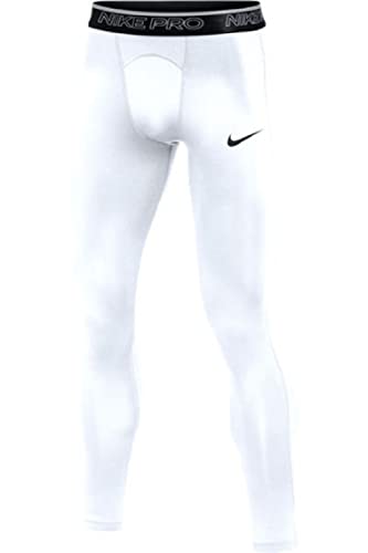 Nike Mens Pro Full Length Training Tight (Regular, Medium, White)