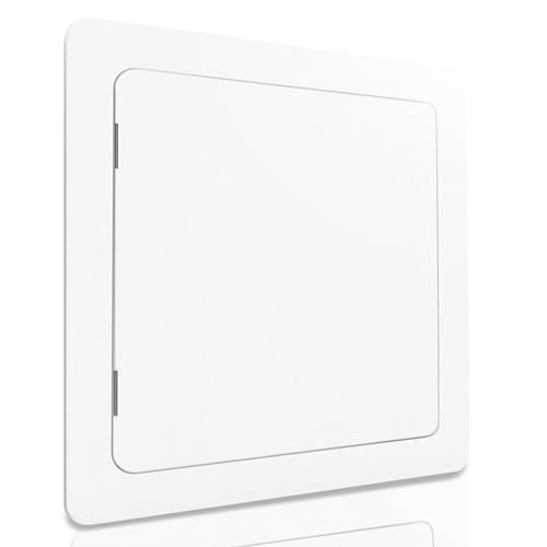 Morvat Access Panel 12x12 Inch for Drywall & Ceiling with Door, Heavy-Duty Durable ABS Plastic & Easy Install Access Box, Wall Hole Cover Plate for Plumbing & Electrical Cables & Wiring, White