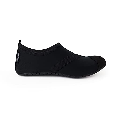 FITKICKS Crossovers Live Well Collection Active Women's Footwear, Foldable Shoes - Black V2, Small