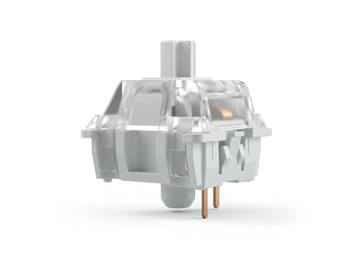 Gateron Clear Mechanical Keyboard Switches (120 Pack) - Ultra-Light Linear for Rapid Typing & Gaming - 35g Actuation Force