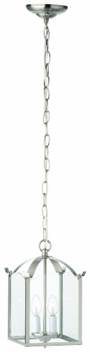 Thomas Lighting SL847978 Whitmore 2-Light Chandelier in Brushed Nickel, 7.25' L X 7.25' W X 11.8' H