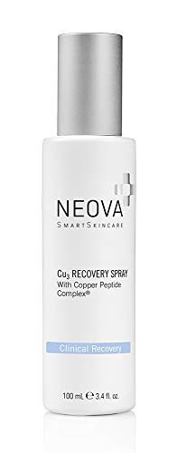 NEOVA SmartSkincare Cu3 Recovery Spray cools and moistens with droplets of Copper Peptide Complex to comfort tender skin.