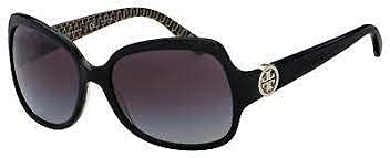 Tory Burch Sunglasses TY7059/Frame: Black Stitch Lens: Grey Gradient