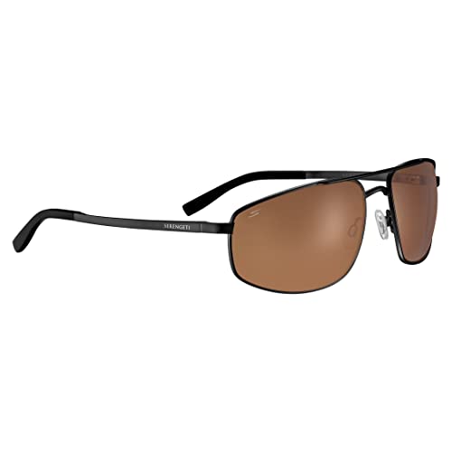 Serengeti - MODUGNO 2.0, Matte Black, Saturn Drivers Polarized, Large size sunglasses, Men sunglasses, Sport, Drivers