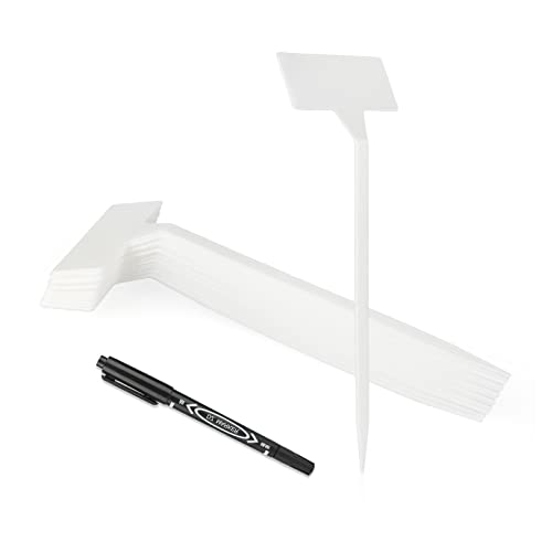 KINGLAKE GARDEN Outdoor Plastic Plant Labels,11.8 inch 30 Pack Outdoor Waterproof Sturdy Nursery Garden Markers,Plant Markers for Herbs,Flowers,Vegetable,Outdoor Indoor Plant