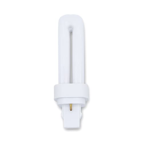 13W T4 Compact Fluorescent 2 Pin Bulb - Replacement for Panasonic FQ13E27.U/2 Light Bulb by Technical Precision - GX23 2 Pin Base - Double Tube Plug in Light Bulb - 2700K Warm White - 1 Pack
