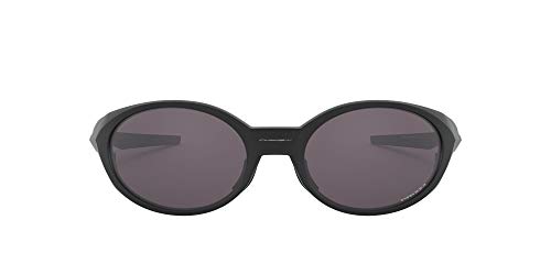 Oakley Men's OO9438 Eyejacket Redux Rectangular Sunglasses, Matte Black/Prizm Grey, 58 mm