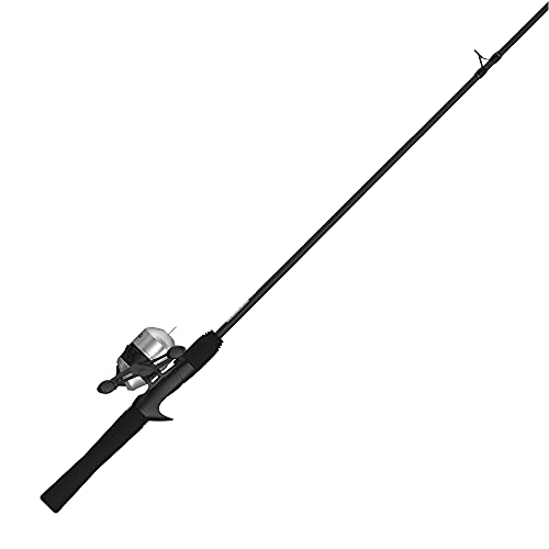 Zebco 33 Micro Spincast Reel and Fishing Rod Combo, 5-Foot 2-Piece Rod with Durable Fiberglass Fishing Pole, Quickset Anti-Reverse Fishing Reel with Bite Alert, Silver