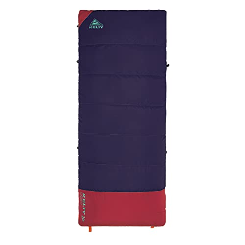 Kelty Callisto Kids 30 Degree Synthetic Insulated Sleeping Bag, Soft Shell, Stuff Sack Included for Boys and Girls