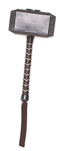 Rubie's unisex adults Rubie's Marvel: Avengers Endgame Mjolnir Hammer Accessory, One Size Costume Accessories, Color as Shown, One Size US