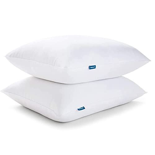 Bedsure Firm Pillows Queen Size Set of 2, Medium Firm Queen Bed Pillows for Sleeping Hotel Quality, Queen Pillows 2 Pack Supportive, Down Alternative Pillow for Side and Back Sleeper