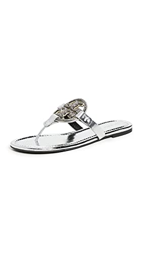 Tory Burch Women's Miller Pave, Silver, 9 Medium US